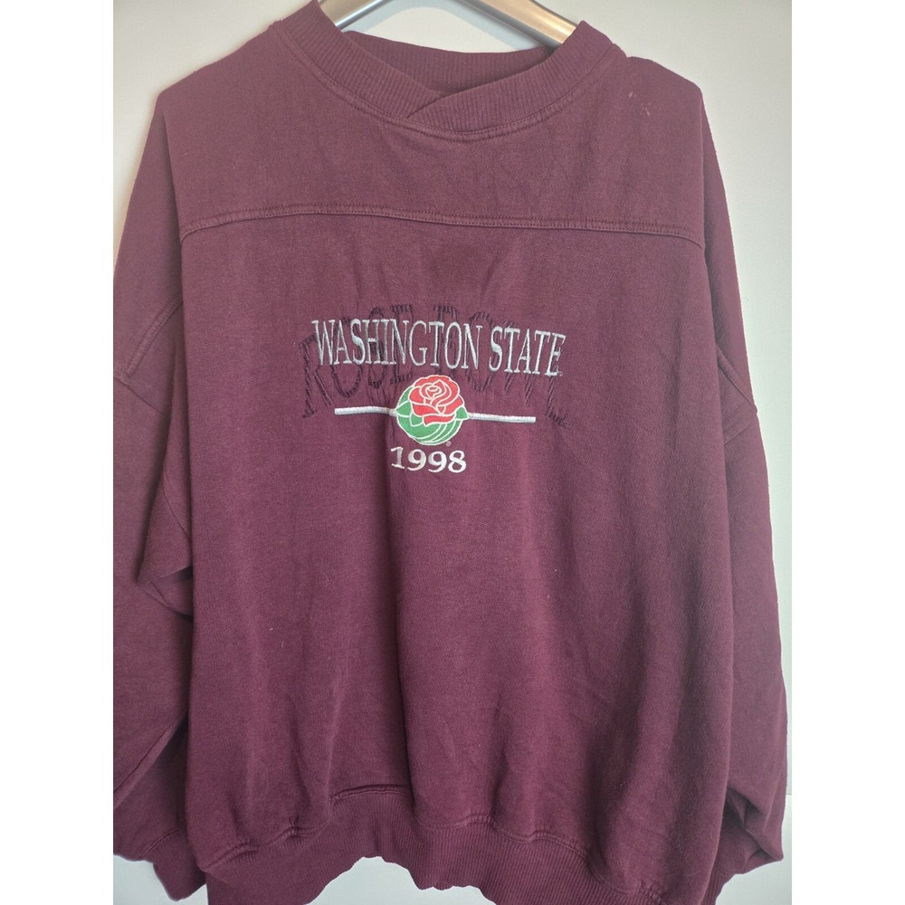 Vintage 90s Washington State University 1998 Rose Bowl Crewneck Sweatshirt Xlarg